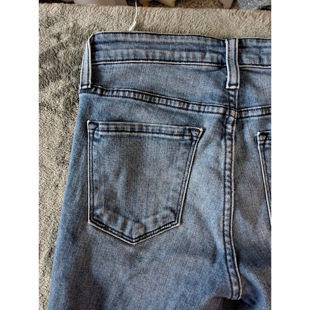 Express Womens High‎ Rise Skinny Jeans Medium Wash Denim Blue Size 4 Regular